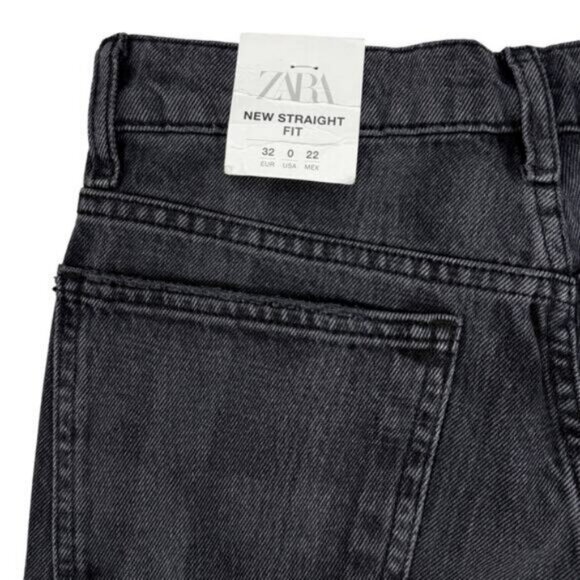 Zara Mid Rise Straight Printed Women's Jean Size 0 - Picture 7 of 8